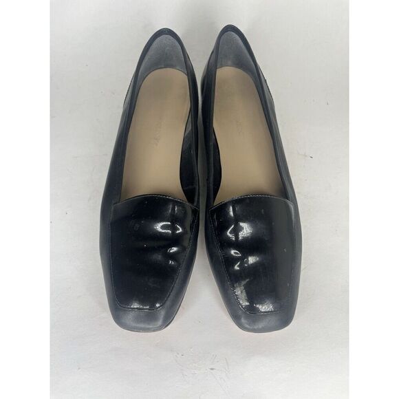 enzo angiolini shoes Women Size 9.5M Black Leather Flats - Picture 6 of 12